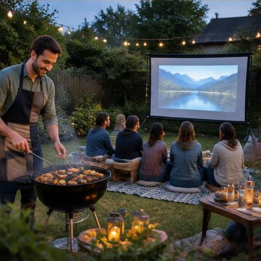 Backyard Movie & BBQ activity